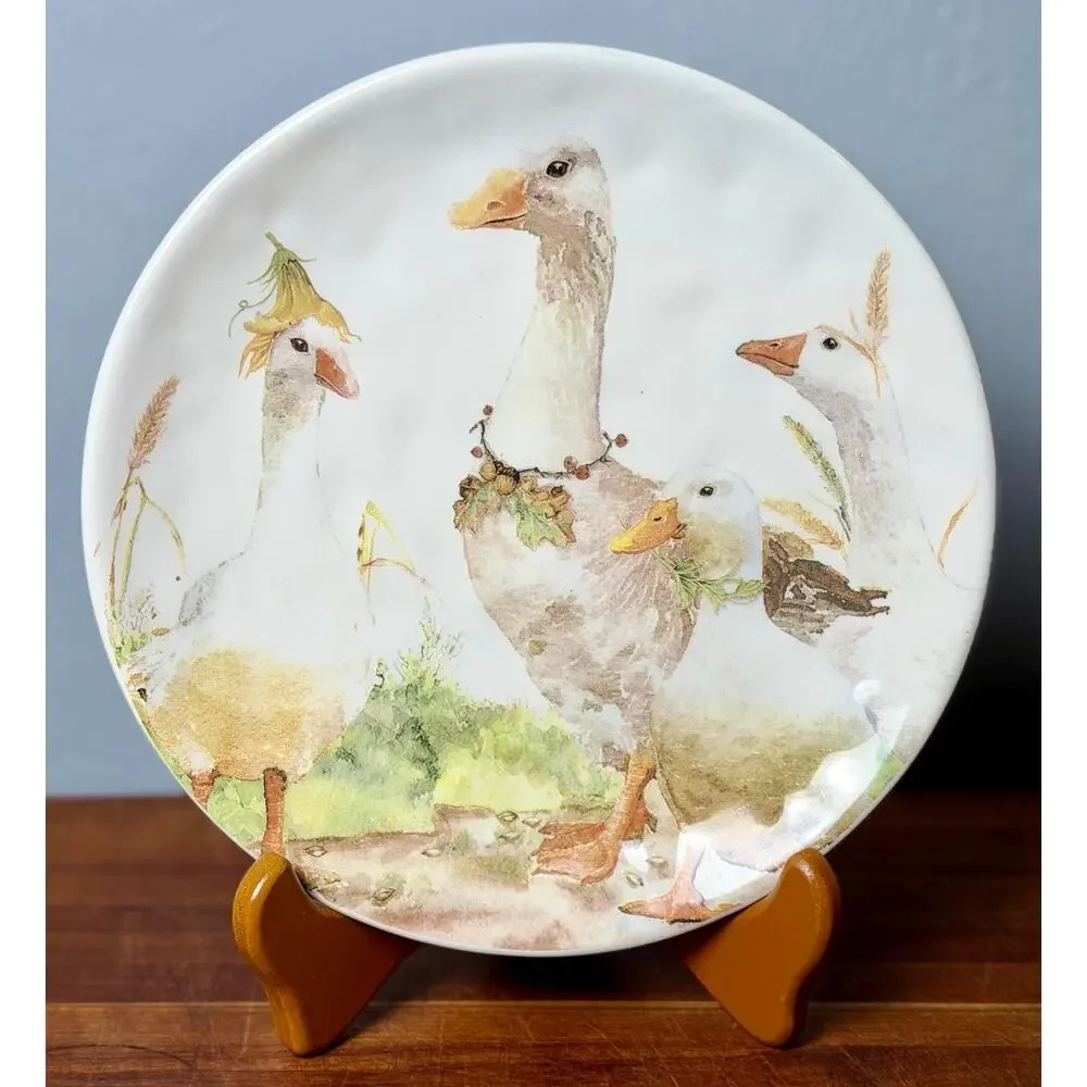 Whimsical Geese Plate | Pier 1 Cottagecore Farmhouse Kitchen Decor